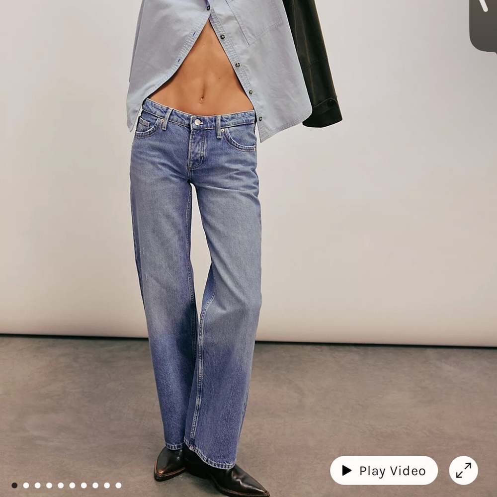 Free People RAW low rise jeans